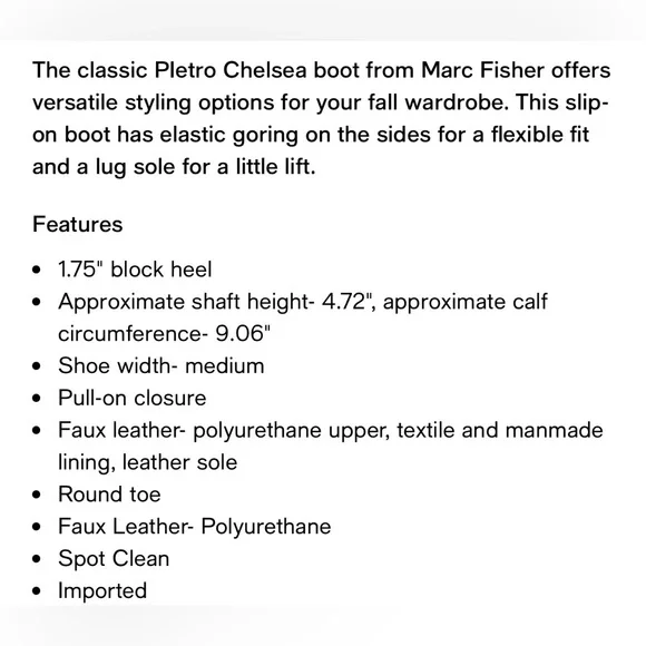 Marc Fisher Chelsea Boots - Picture 4 of 4
